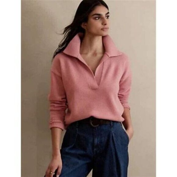Banana Republic Cashmere Johnny Collar Sweater XS - Picture 2 of 14